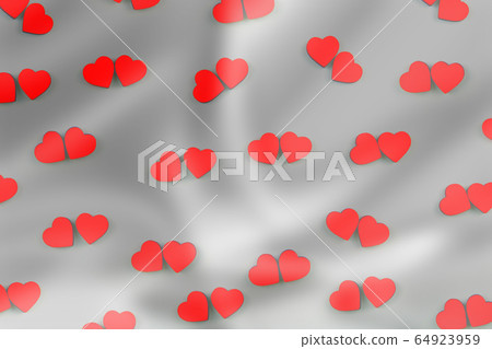 A lot of red hearts on grey background. A lot of red hearts on grey background. 64923959