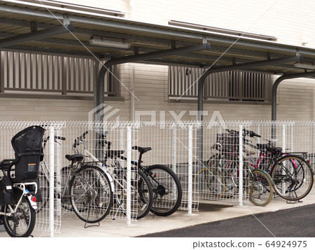 Bicycle parking lot for apartment Bicycle parking lot for apartment 64924975