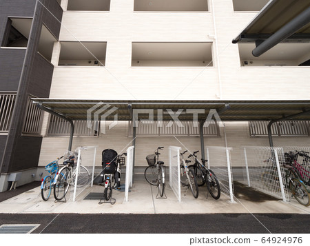 Bicycle parking lot for apartment Bicycle parking lot for apartment 64924976