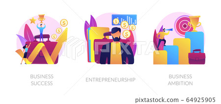 Success story vector concept metaphors. 64925905