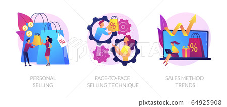 Personalized selling vector concept metaphors 64925908