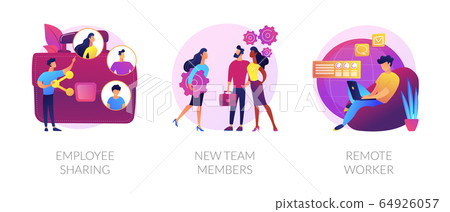 Work conditions vector concept metaphors. 64926057