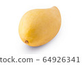 Mango fruit [mangifera indica] close up horizontal isolated  64926341