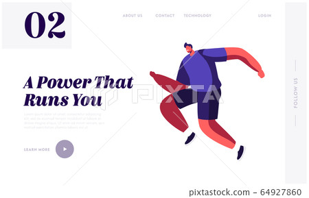 City Marathon or Morning Jogging Website Landing Page. Athlete Man in Sports Wear and Sneakers Running Sport Activity. Healthy Lifestyle and Sport Web Page Banner. Cartoon Flat Vector Illustration City Marathon or Morning Jogging Website Landing Page. Athlete Man in Sports Wear and Sneakers Running Sport Activity. Healthy Lifestyle and Sport Web Page Banner. Cartoon Flat Vector Illustration 64927860