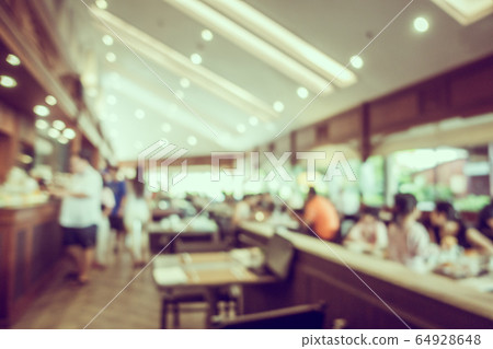 Abstract blur coffee shop and restaurant interior Abstract blur coffee shop and restaurant interior 64928648
