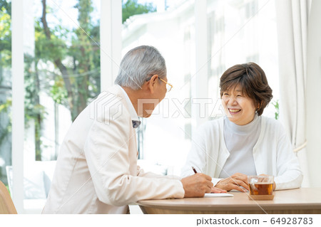 Senior couple letter old age couple second life image 64928783