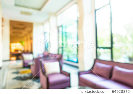 Abstract blur hotel and lobby decoration interior Abstract blur hotel and lobby decoration interior 64928873