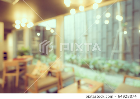Abstract blur and defocus coffee shop cafe and restaurant interior Abstract blur and defocus coffee shop cafe and restaurant interior 64928874