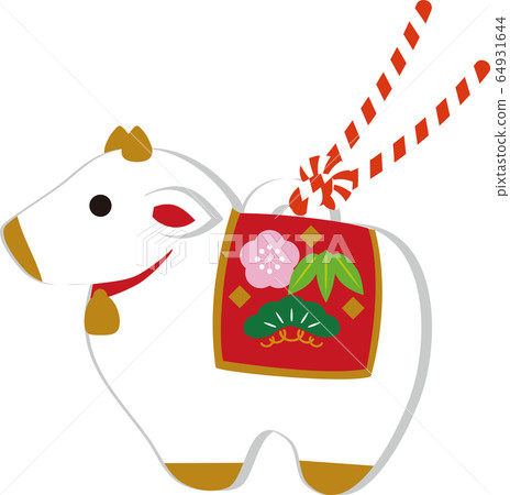 Illustration material for 2021 New Year's cards Illustration material for 2021 New Year's cards 64931644