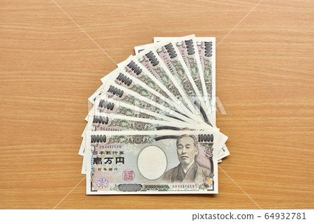 [通用100,000日元！利益支付圖像]應對新的冠狀病毒傳染病的措施。緊急申報補助費 64932781