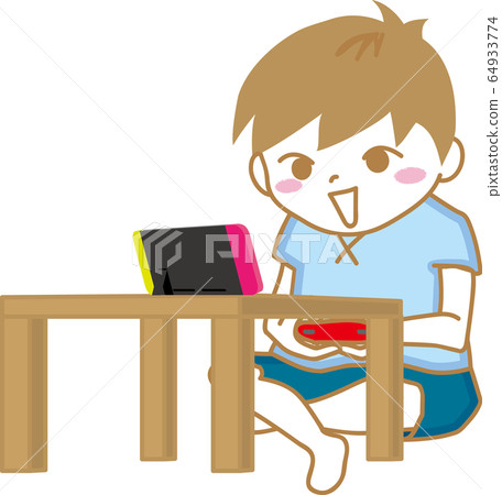 Children playing games happily 64933774