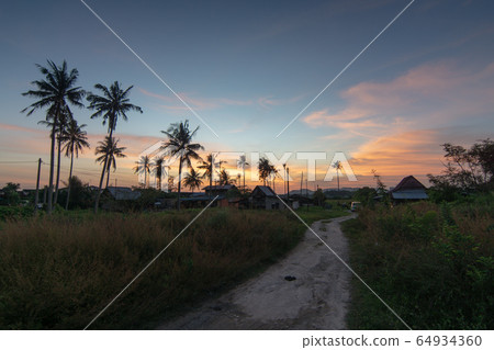 Kampung house at Malaysia with surrounded by Kampung house at Malaysia with surrounded by 64934360