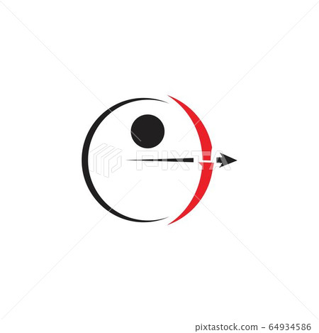 Archery vector illustration icon Template - Stock Illustration ...