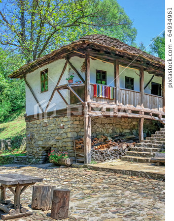Old traditional houseof the Etar village in Old traditional houseof the Etar village in 64934961