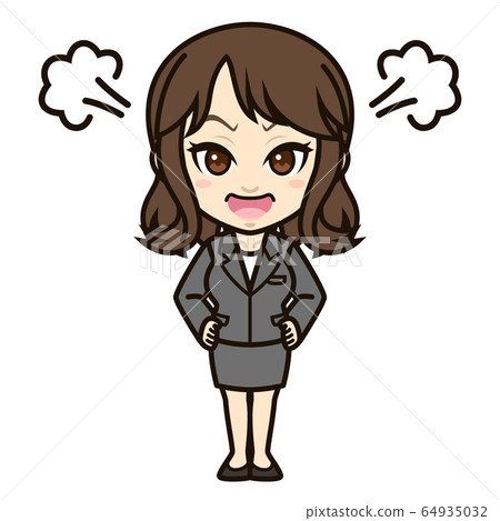 Working woman anger Working woman anger 64935032