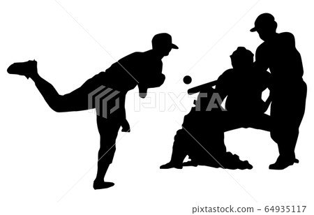 Sport silhouette baseball 19 64935117