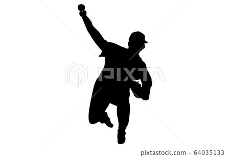Sport silhouette baseball 5 Sport silhouette baseball 5 64935133