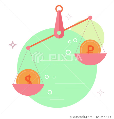 Rouble Dollar rate icon Rouble Dollar rate icon 64936443