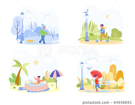 Various Seasonal Childrens Outdoors Activity Set. 64936691