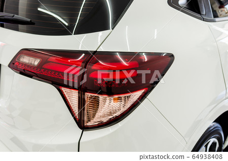 White luxury car tail lights White luxury car tail lights 64938408