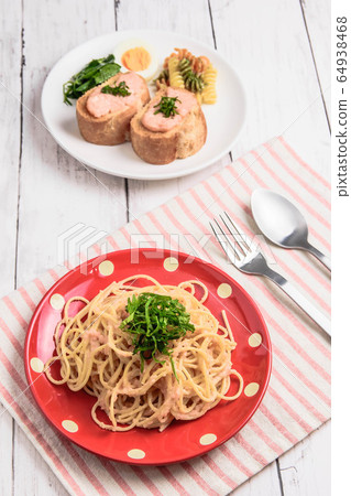 Two kinds of tarako dishes Two kinds of tarako dishes 64938468