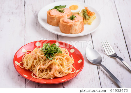 Two kinds of tarako dishes Two kinds of tarako dishes 64938473