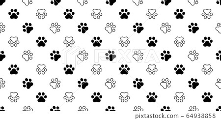 dog paw seamless pattern cat footprint french bulldog vector cartoon icon doodle repeat wallpaper scarf isolated tile background illustration design dog paw seamless pattern cat footprint french bulldog vector cartoon icon doodle repeat wallpaper scarf isolated tile background illustration design 64938858