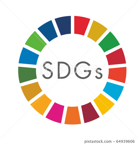 Image icons using the colors of each of the 17 goals of the SDGs 64939606