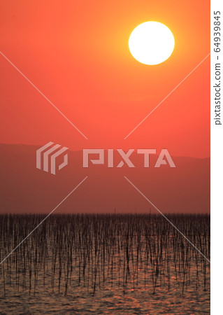 大牟田市三池港晚景觀， 64939845