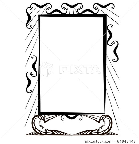 simple modern black and light blue ornamental decorative frame simple modern black and light blue ornamental decorative frame 64942445