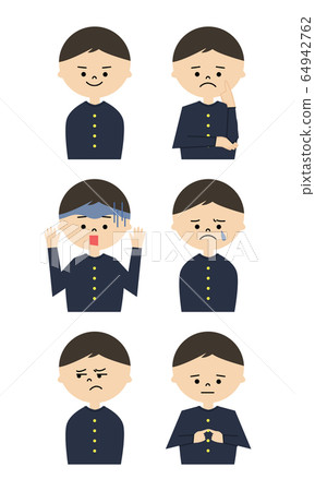 Facial expression set for boys 2 Facial expression set for boys 2 64942762