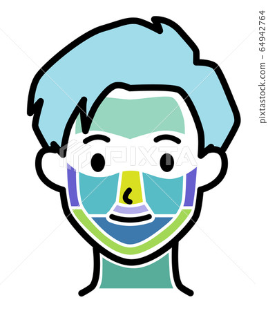 Male hair loss face Male hair loss face 64942764