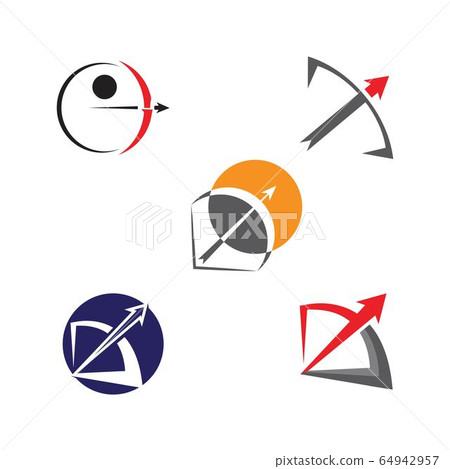 Archery vector illustration icon Template - Stock Illustration ...