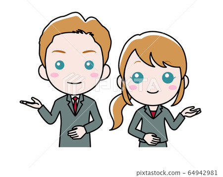 Men and women in suits Men and women in suits 64942981
