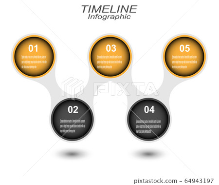 Business Time line Infographics Design 64943197