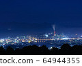 夜晚的薩摩仙台市 64944355