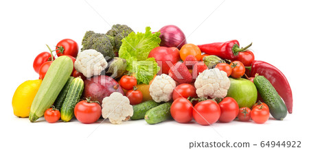 Fresh ripe healthy fruits and vegetables Fresh ripe healthy fruits and vegetables 64944922