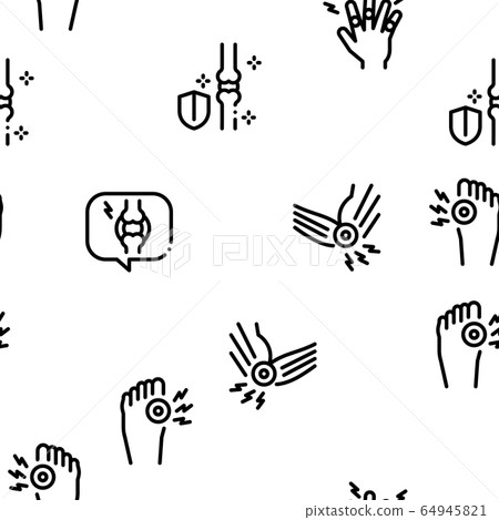 Arthritis Disease Seamless Pattern Vector Arthritis Disease Seamless Pattern Vector 64945821