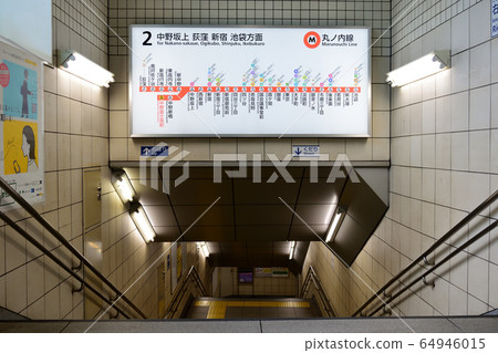 Tokyo Nakano Fujimicho Station Ogikubo Shinjuku Ikebukuro stairs Tokyo Nakano Fujimicho Station Ogikubo Shinjuku Ikebukuro stairs 64946015