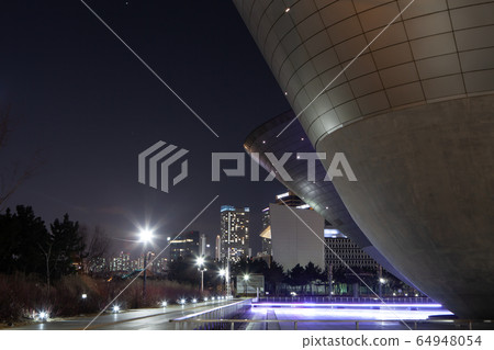 Songdo new city lights night view 64948054