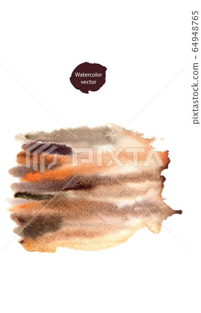 Abstract colorful water color for background and your design, watercolor hand drawn illustration 64948765