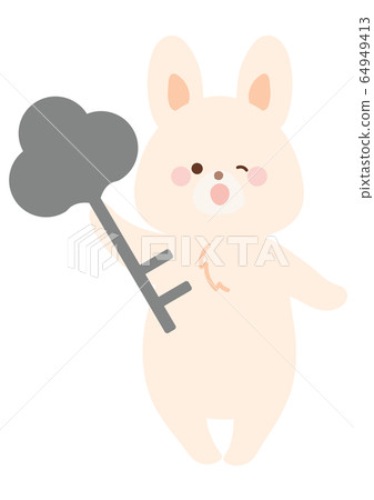 Rabbit with a key Rabbit with a key 64949413