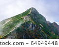 從北阿爾卑斯山的夏季八寶嶺的Karatsumatsudake峰會 64949448