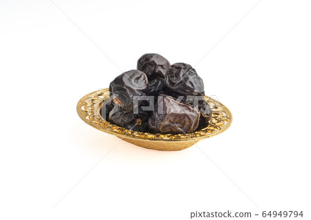Date fruits or dry dates isolated on white Date fruits or dry dates isolated on white 64949794
