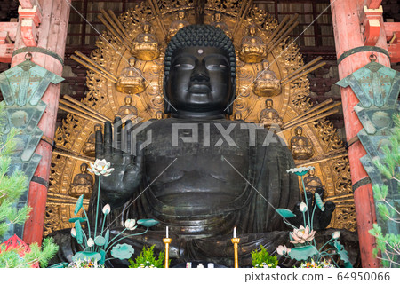 Great statue of Buddha at Todaiji Temple Great Buddha in Nara (Nara City, Nara Prefecture) 64950066