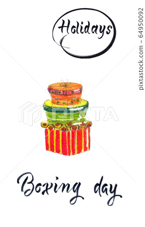 Happy Boxing Day sale with gifts wrapping Happy Boxing Day sale with gifts wrapping 64950092