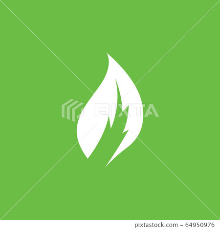 Leaf logo green nature vector 64950976