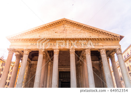 Pantheon - former roman church in Rome, Italy 64952354
