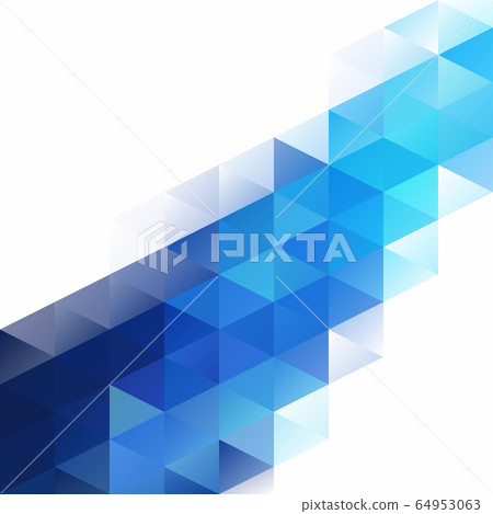 Blue Grid Mosaic Background, Creative Design 64953063