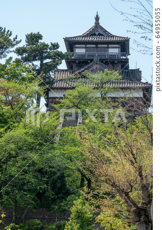 Fukui Prefecture Maruoka Castle (the oldest existing castle tower in Japan) Early May 2020 64955055